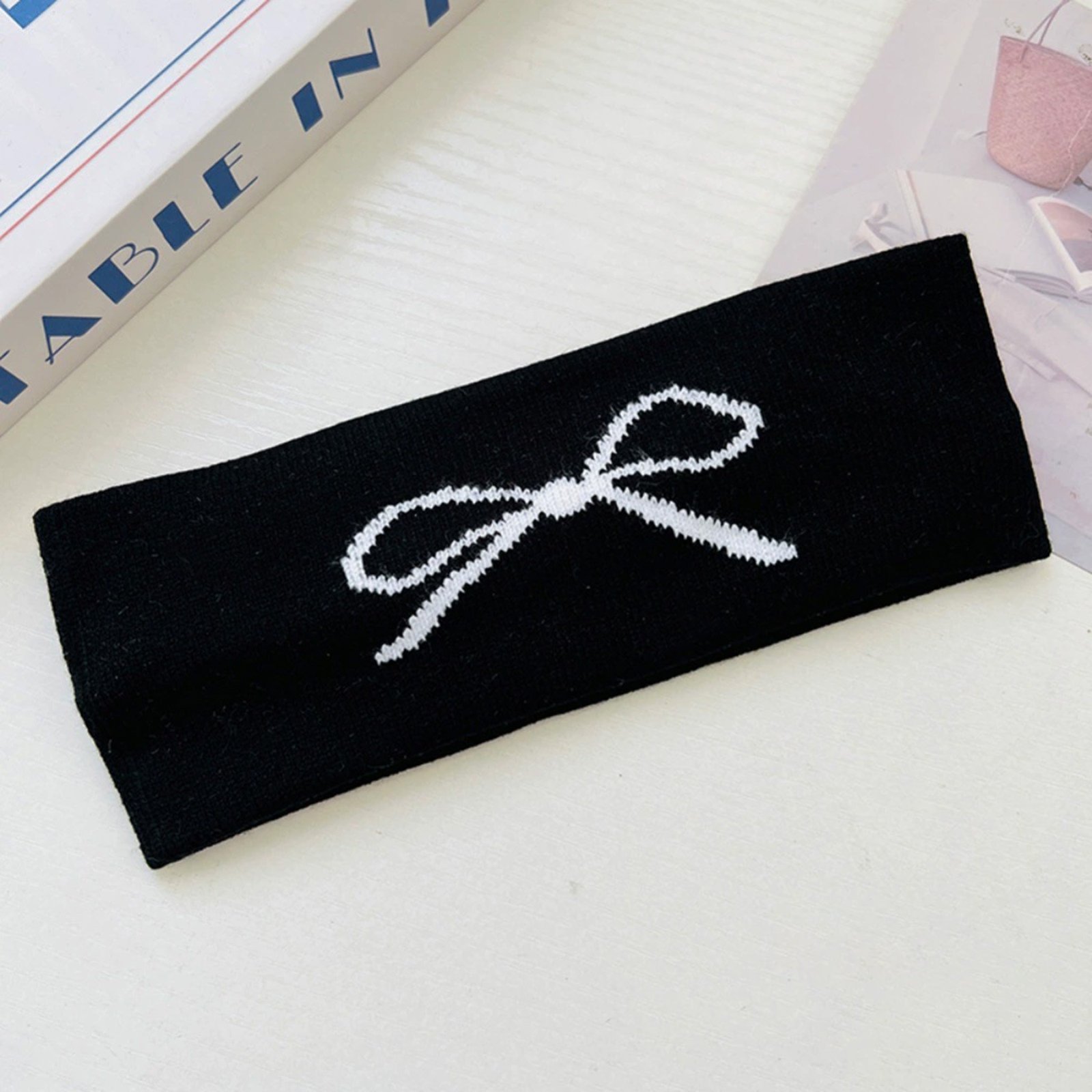 Running Gear Headband - Diadema Elegante de Punto Ancho con
