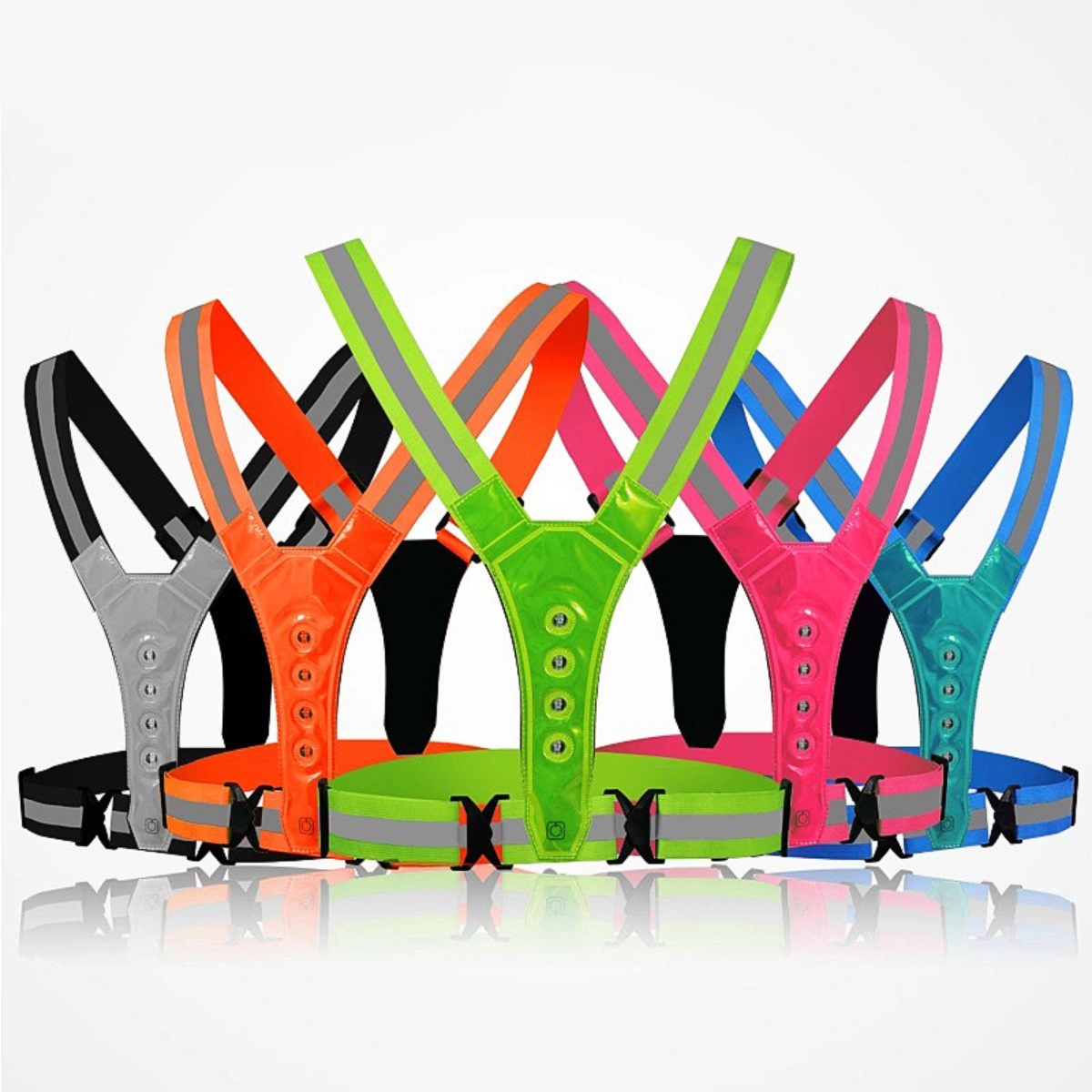 Running Gear For Winter - Chaleco de seguridad LED ajustable para