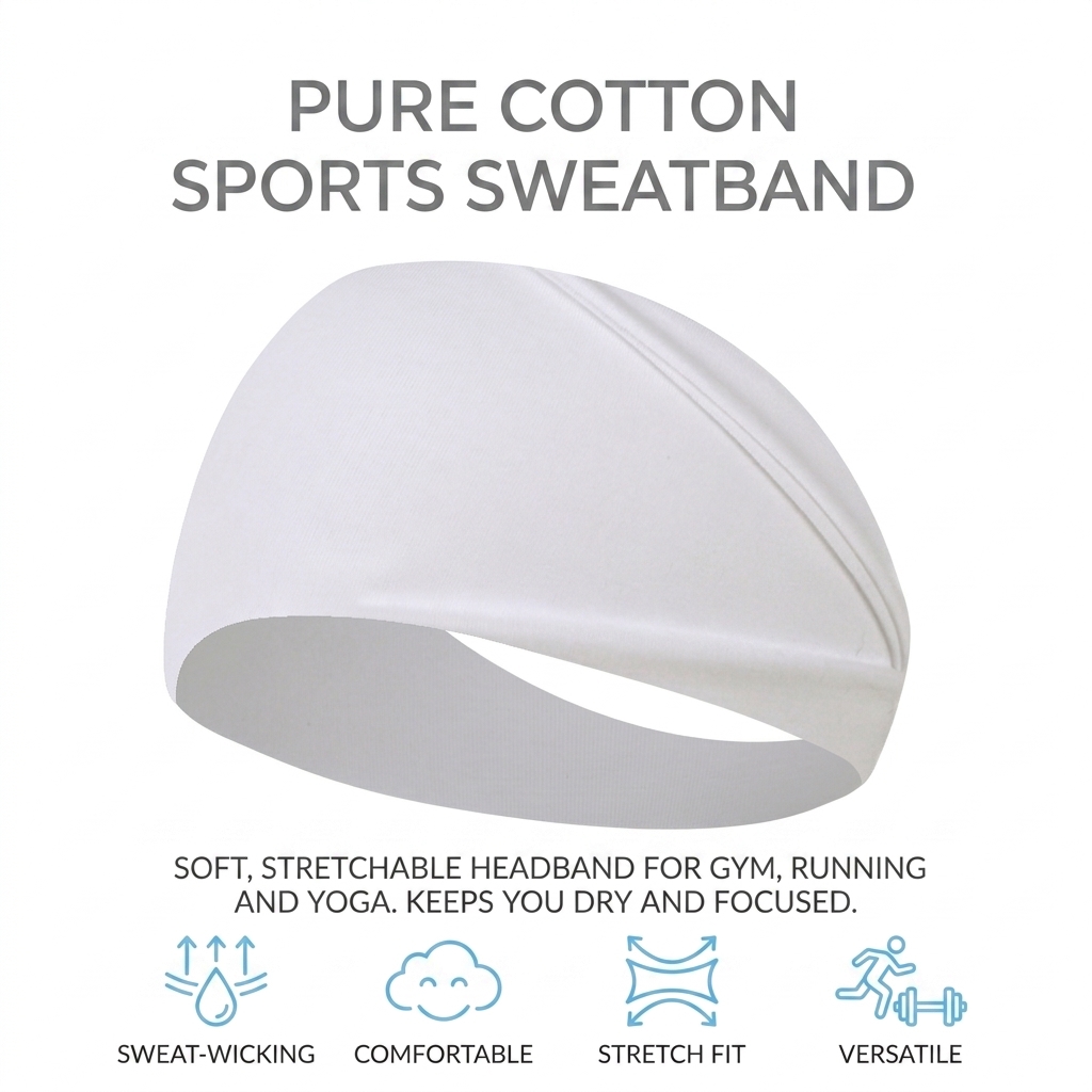 Banda Deportiva de Algodón Pur - Running Gear Headband reseña y precio