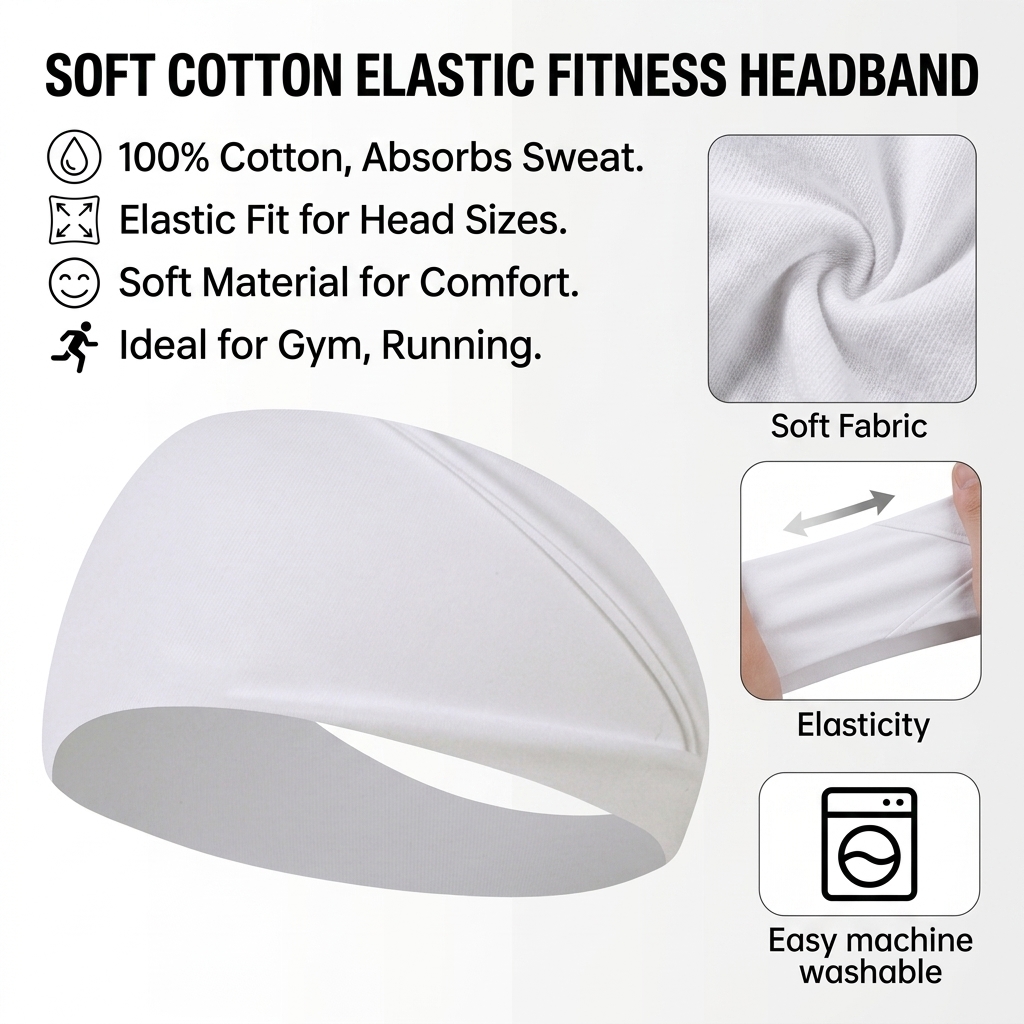 Banda Deportiva de Algodón Pur - Running Gear Headband reseña y precio