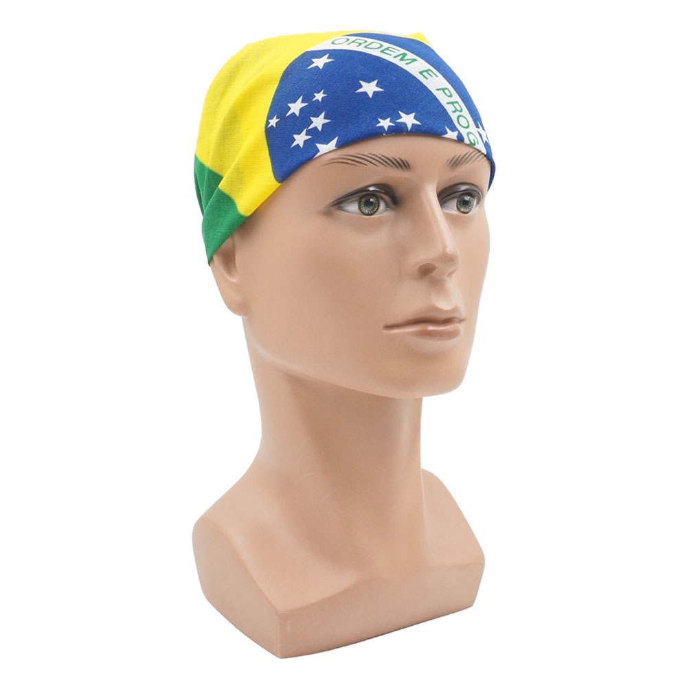 Bandana con bandera de Brasil  - Running Gear Headband reseña y precio