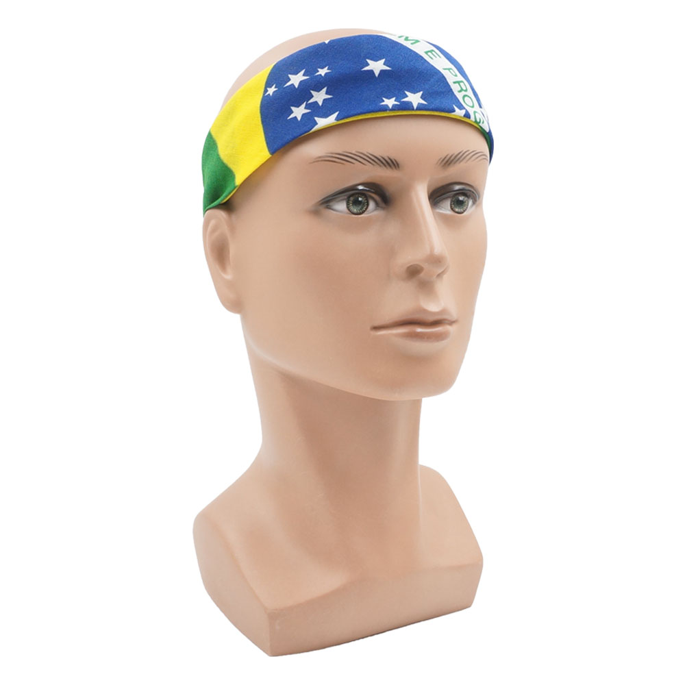 Bandana con bandera de Brasil  - Running Gear Headband reseña y precio