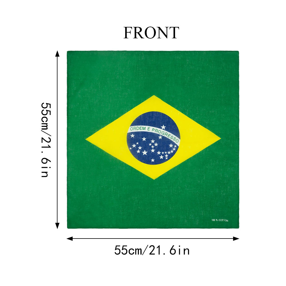 Bandana con bandera de Brasil  - Running Gear Headband reseña y precio