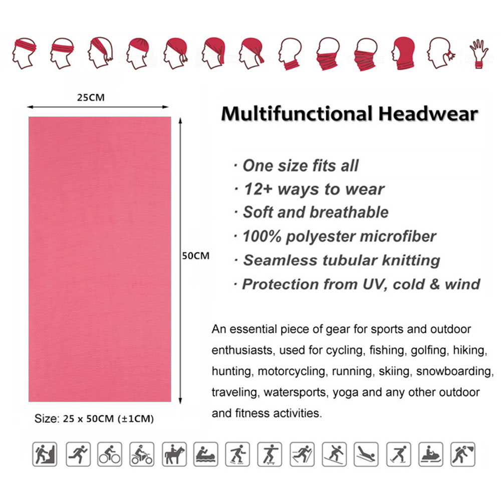 Bandana rosa sin costuras para - Running Gear Headband reseña y precio